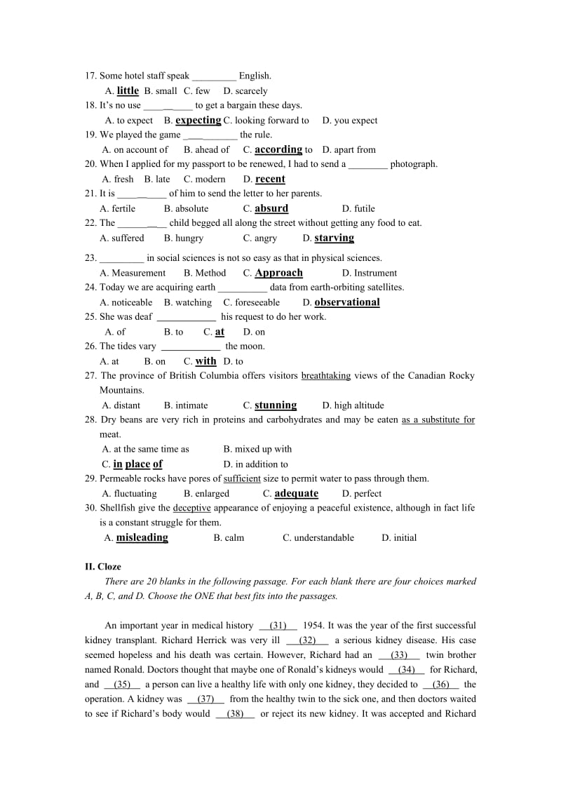 山大网络教育英语三试题(1).doc_第2页