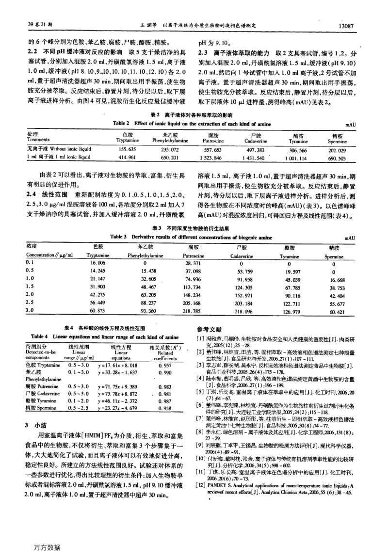 以离子液体为介质生物胺的液相色谱测定.pdf_第3页