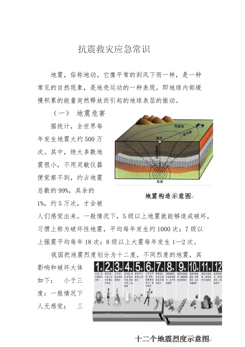 抗震救灾应急常识.doc_第1页