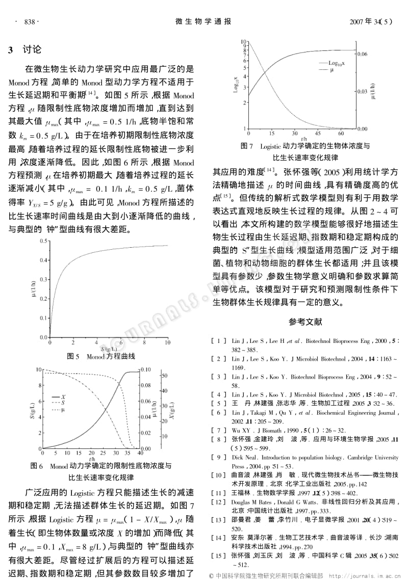 以比生长速率时间曲线为基础的生物群体生长数学模型.pdf_第3页