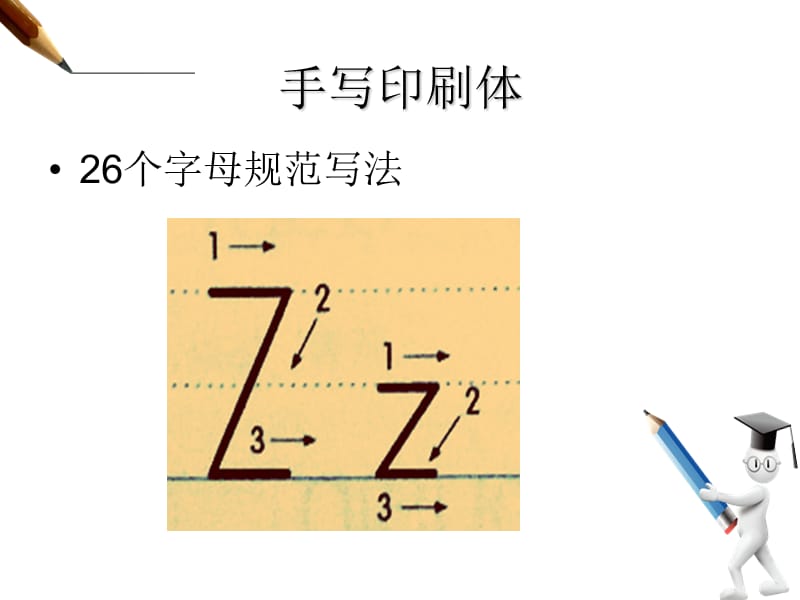 26个英文字母写法--手写印刷体.ppt_第3页