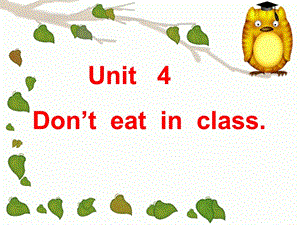 Unit4don27t eat in class复习课件.ppt