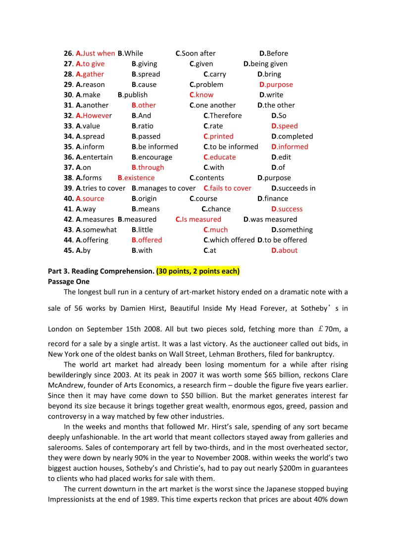 南财公共英语3级第一套试卷.doc_第3页