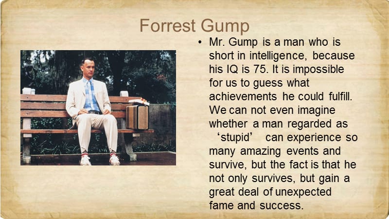 Forrest Gump阿甘正传英文介绍.ppt_第2页