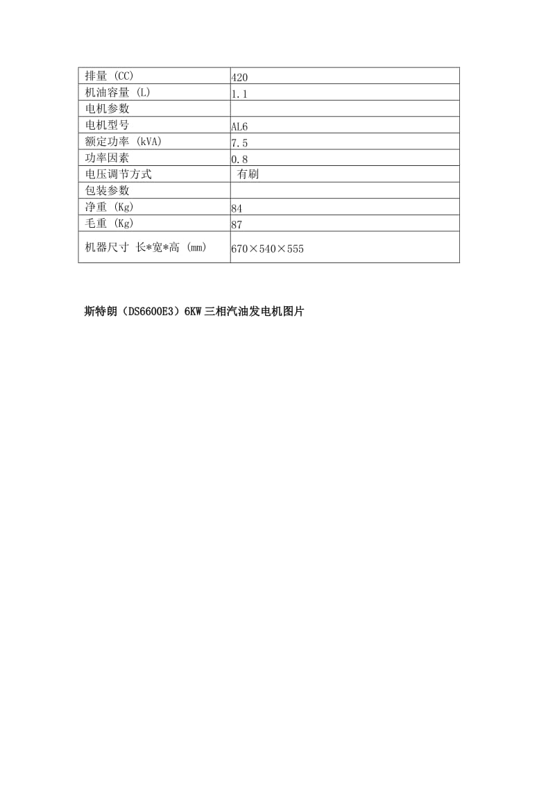 斯特朗DS6600E36KW三相汽油发电机.doc_第3页