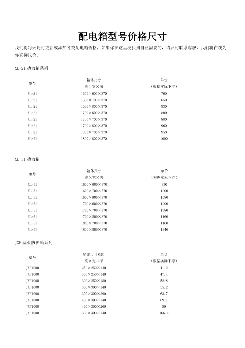 配电箱型号价格尺寸.doc_第1页