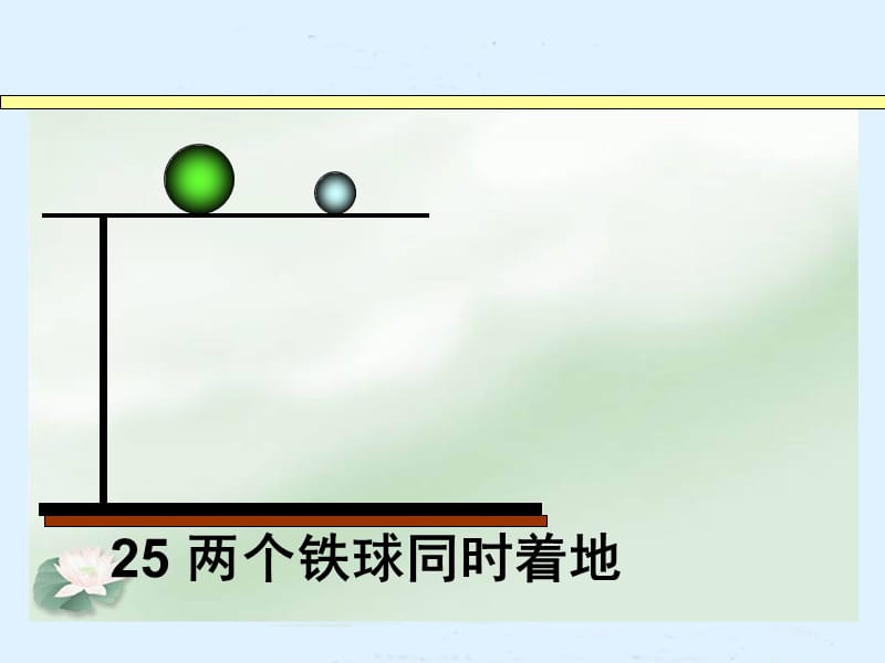 25_两个铁球同时着地(课件)[1].ppt_第1页