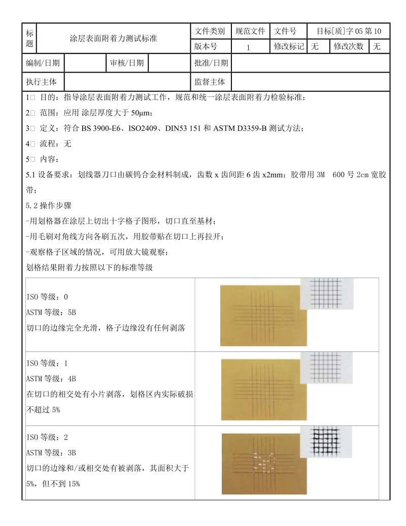 涂层表面附着力测试标准.doc_第1页