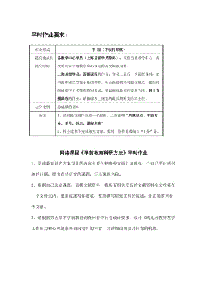 网络课程《学前教育科研方法》平时作业.doc