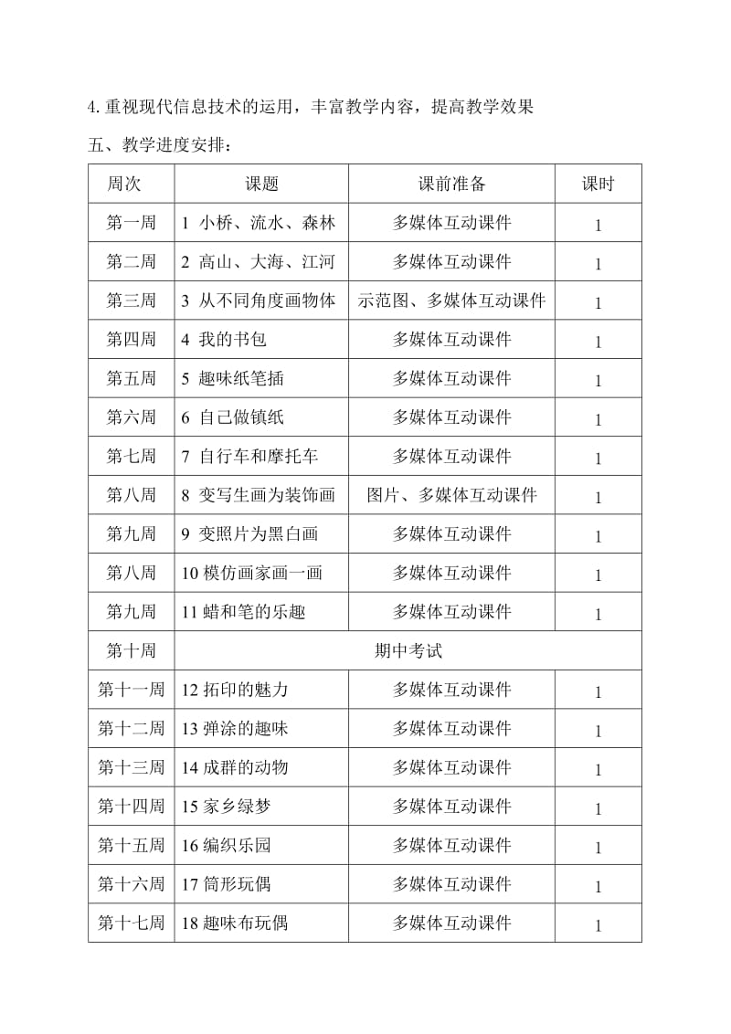 岭南版美术四年级下册教学计划.doc_第2页