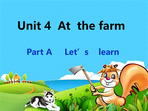 pep小学英语四年级下册unit4 A Let27s learn课件.ppt