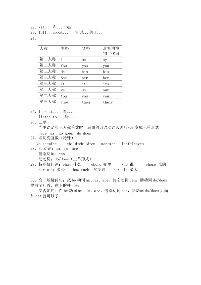 沪教版四年级英语下册复习资料.doc_第2页