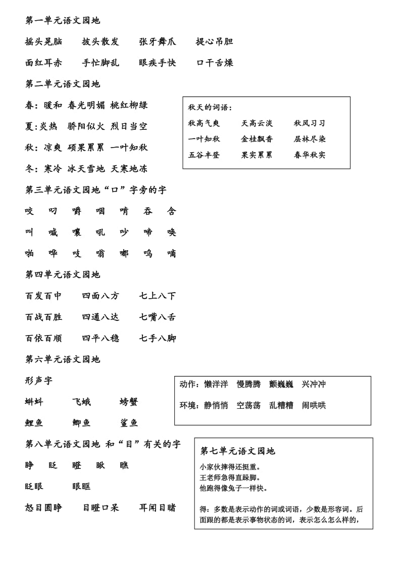 最新部编版语文三年级上册要求背诵内容(全部都有).doc_第3页