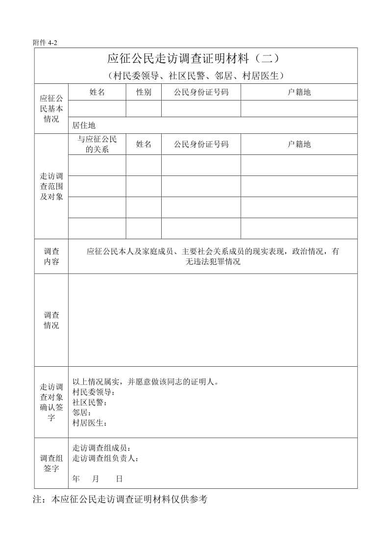 应征公民走访调查证明材料.doc_第2页