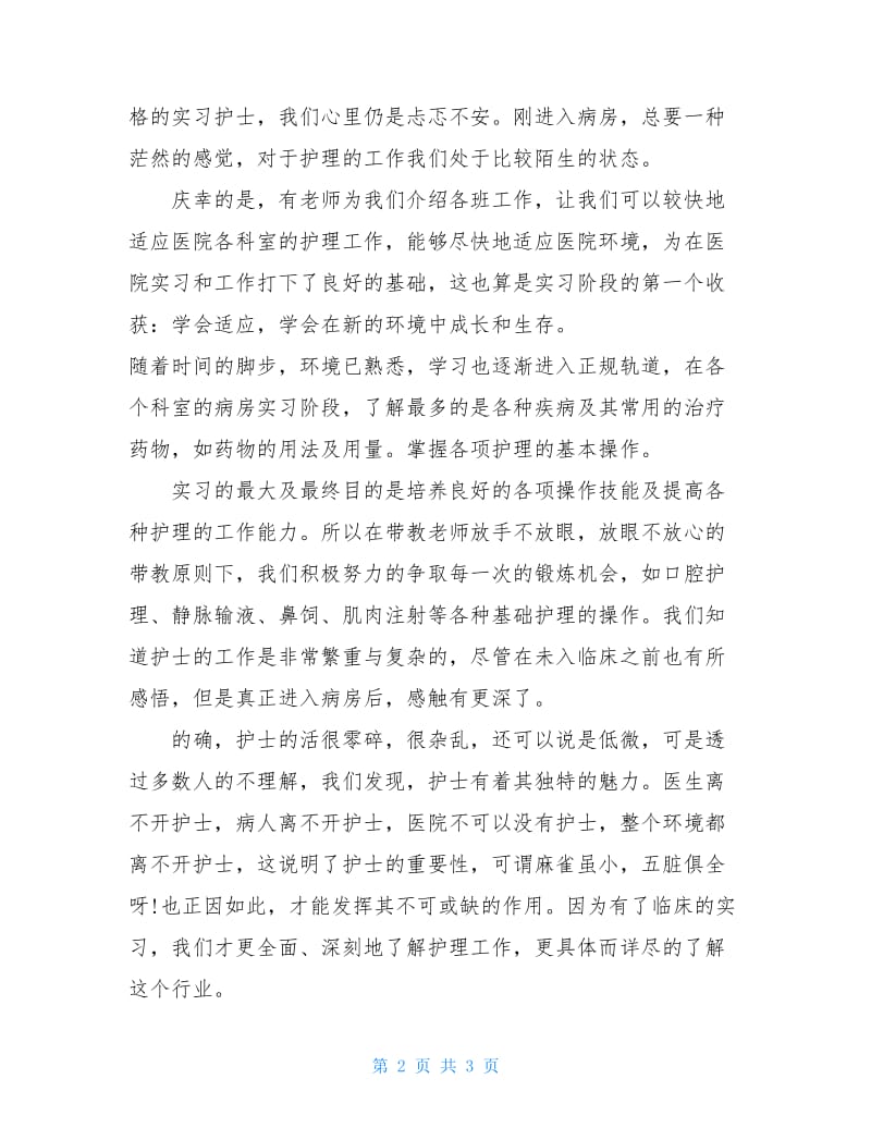 2020年护理实习总结范文.doc_第2页