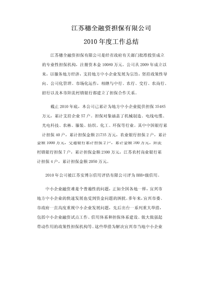 担保公司总结.doc_第1页