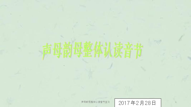 声母韵母整体认读音节复习课件.ppt_第1页