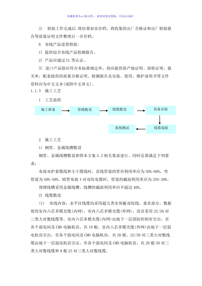 综合布线系统施工方案-投标方案（word版）.doc_第3页