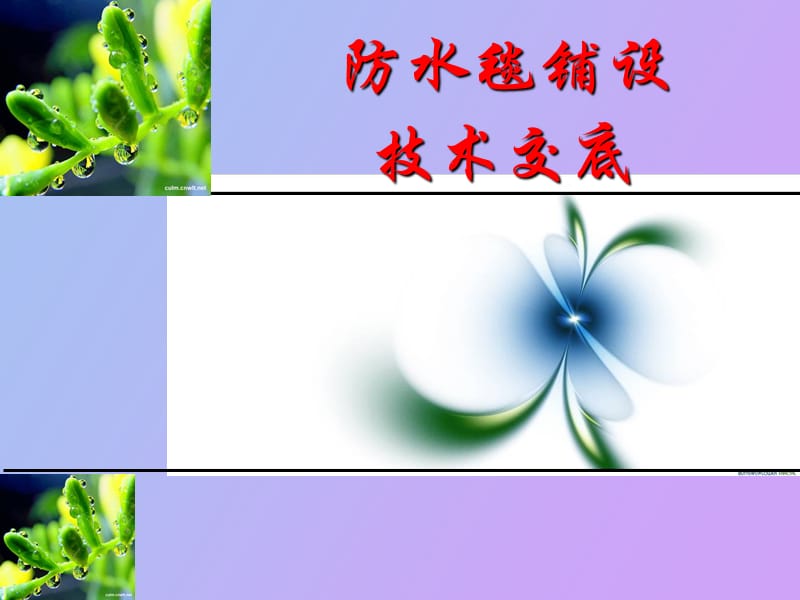 水溪防水毯施工.ppt_第1页