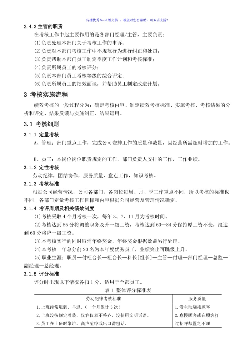 超市员工绩效考核方案设计（word版）.doc_第2页