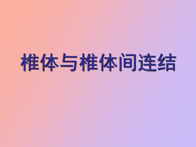 椎体与椎体间连结.ppt_第1页