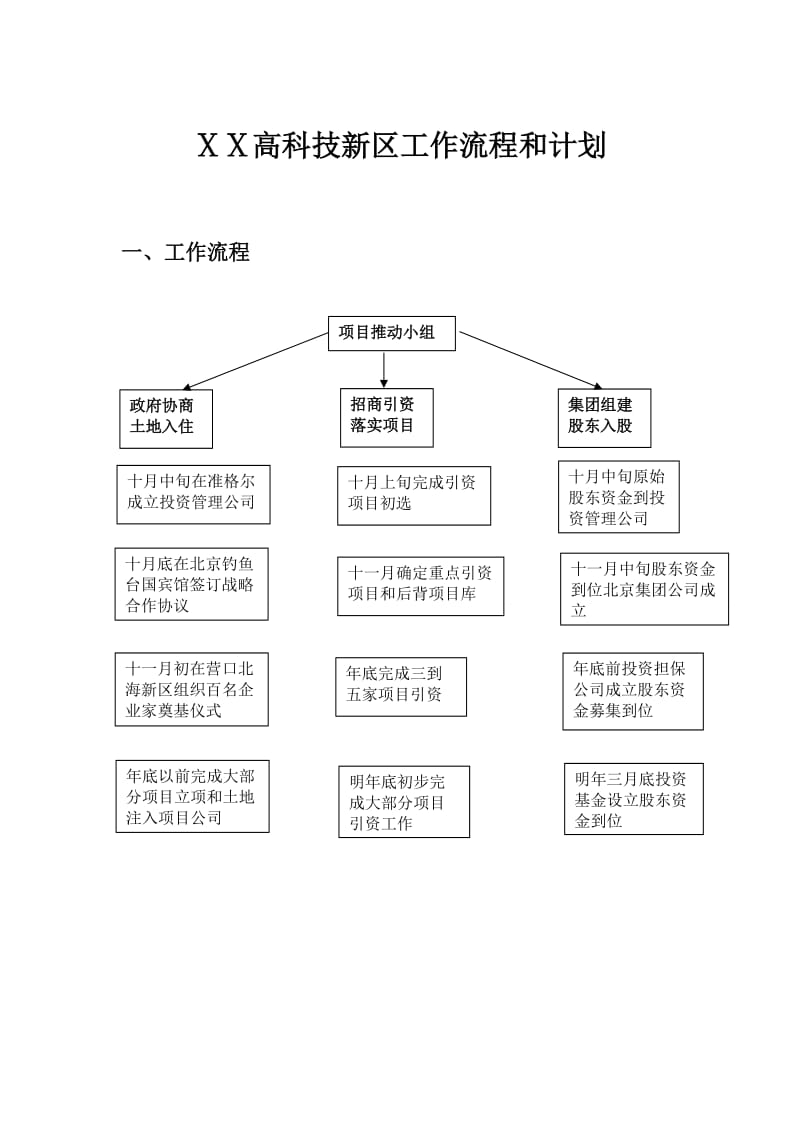 高科技新区工作流程和计划.doc_第1页