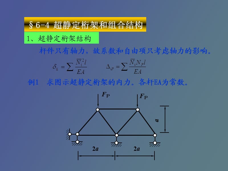 超静定桁架和组合结构.ppt_第2页