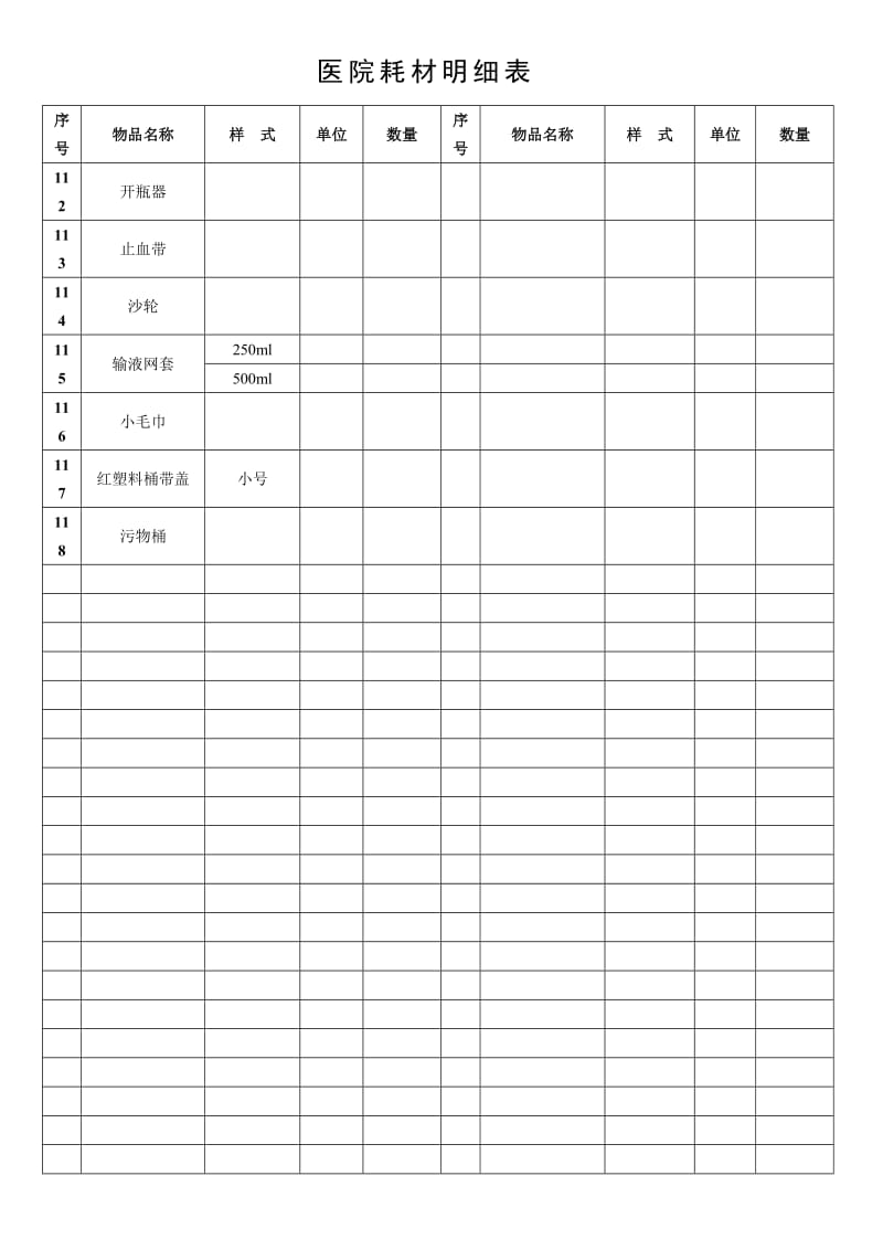 医院耗材明细表.doc_第3页