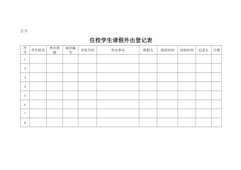 学校警务室相关表册.doc_第3页