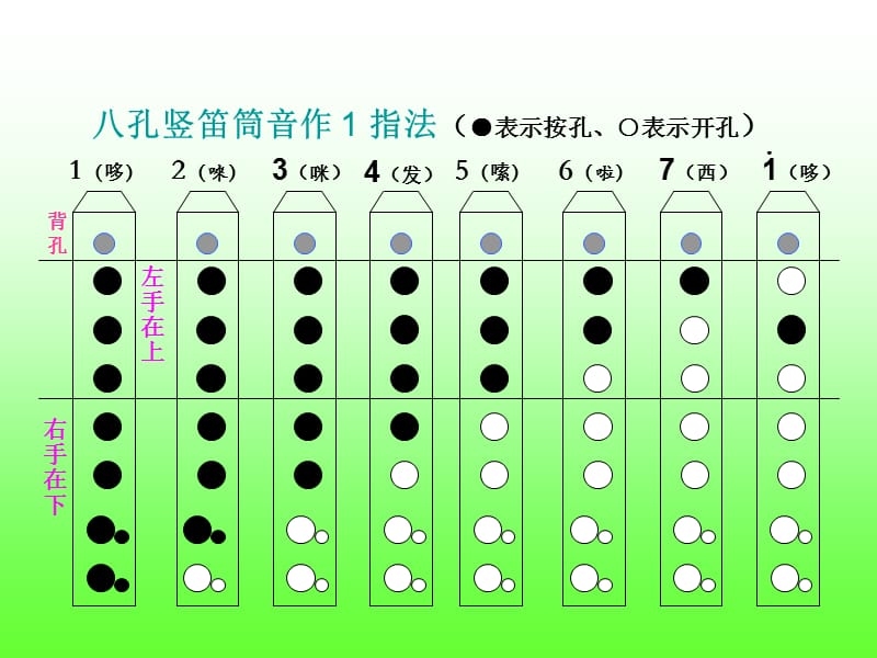 八孔竖笛指法(华光小学李倩).ppt_第2页