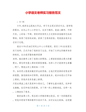 小学语文老师实习报告范文.doc