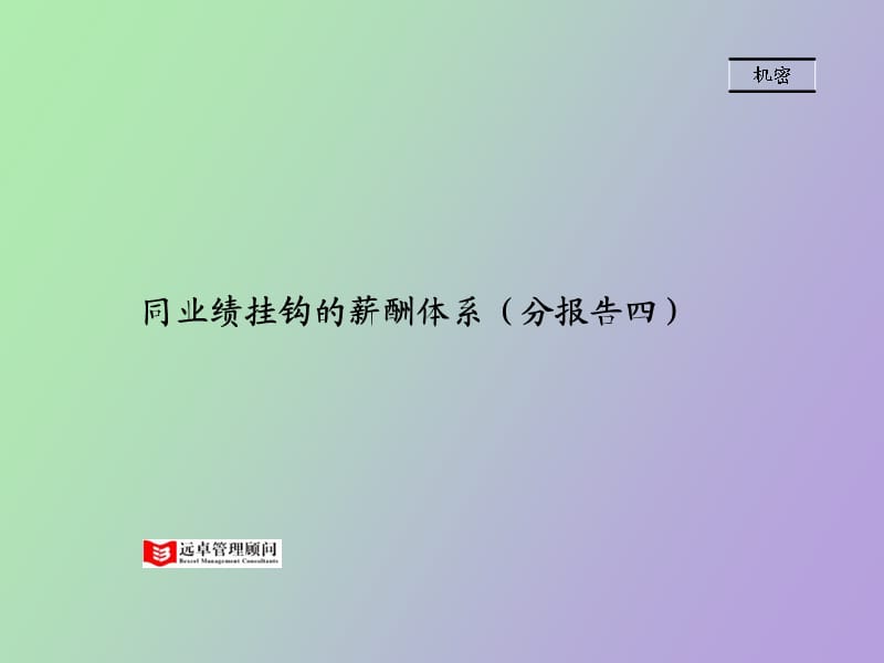 重要同业绩挂钩的薪酬体系.ppt_第1页