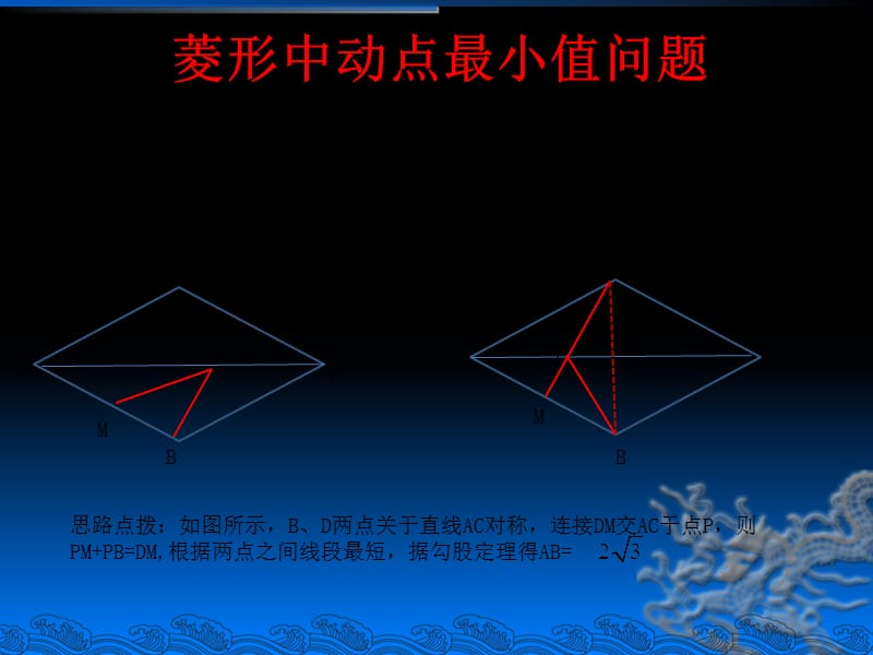 菱形中动点最小值问题.ppt_第2页