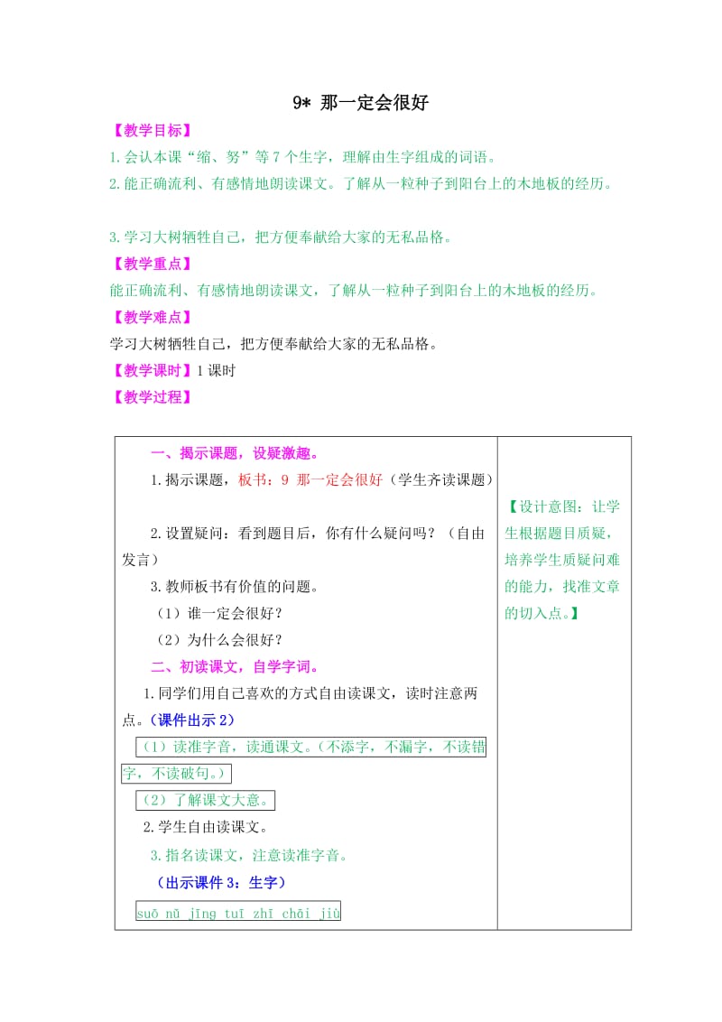 那一定会很好教案与作业题.doc_第1页