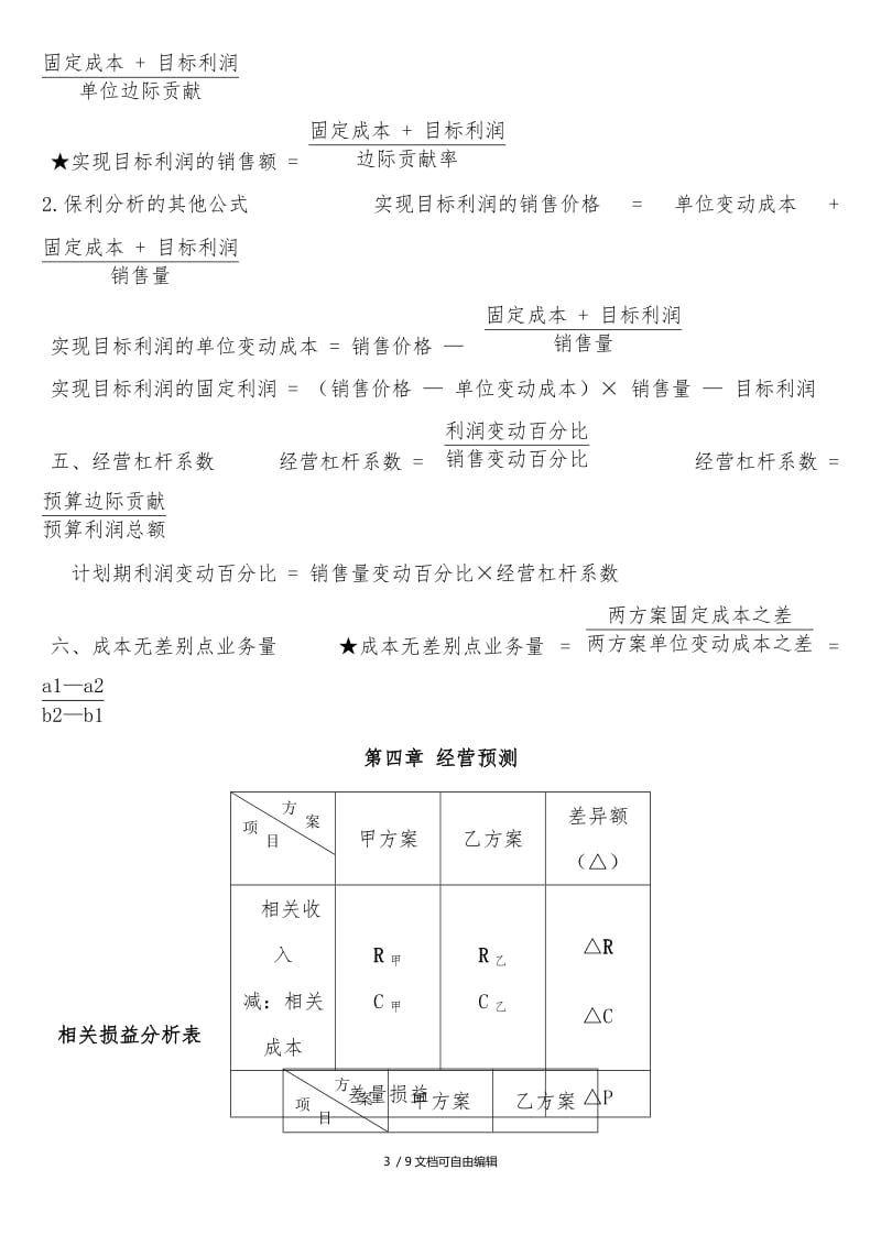 管理会计公式大全.doc_第3页