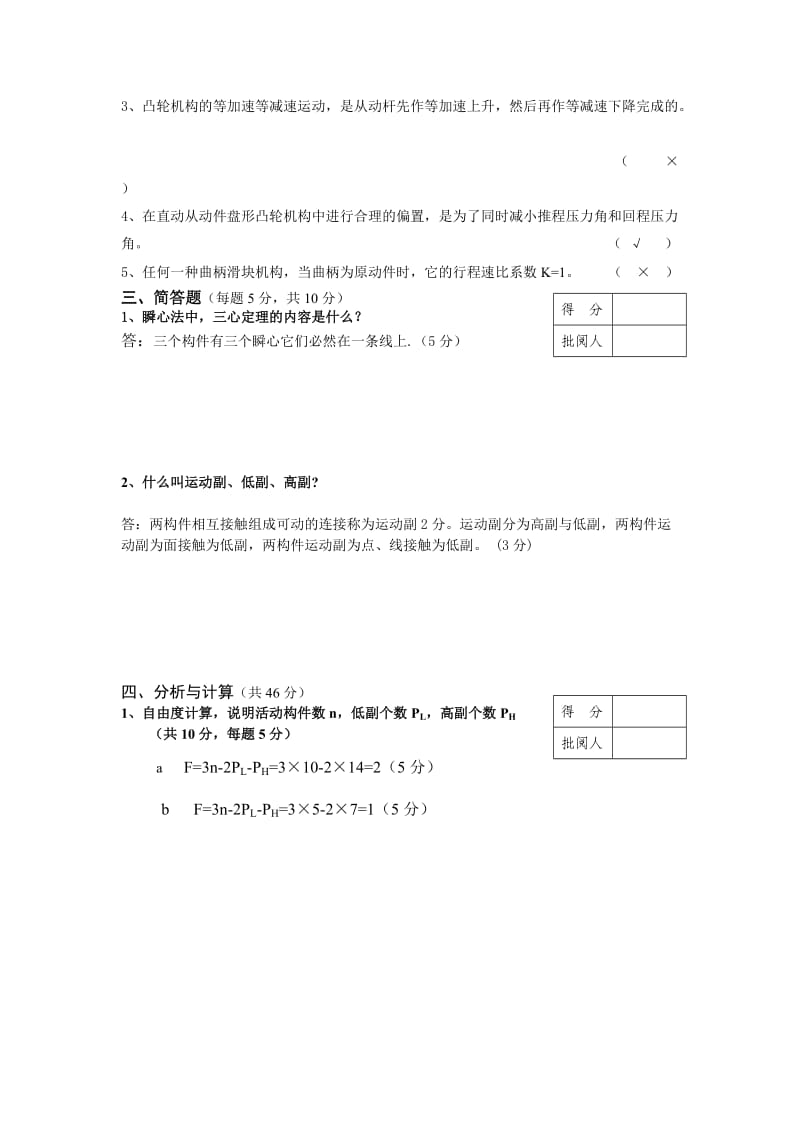 机械原理试卷.doc_第2页