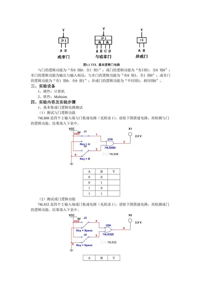 数字逻辑实验指导书(multisim).doc_第2页