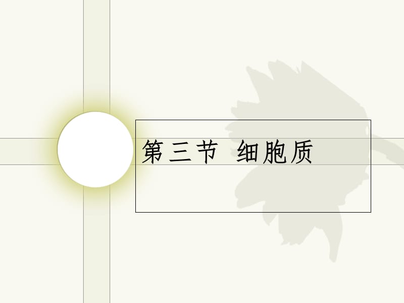 细胞质浙教版幻灯片.ppt_第1页