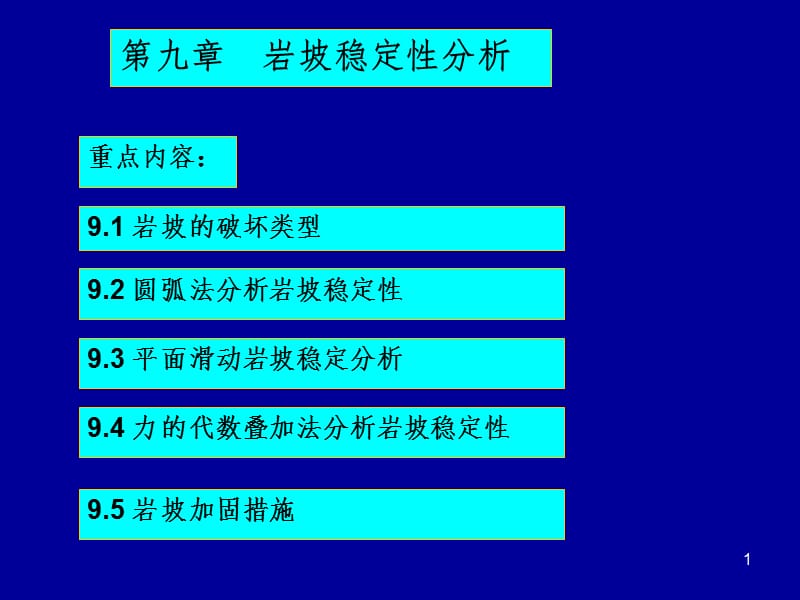 岩坡稳定性分析幻灯片.ppt_第1页