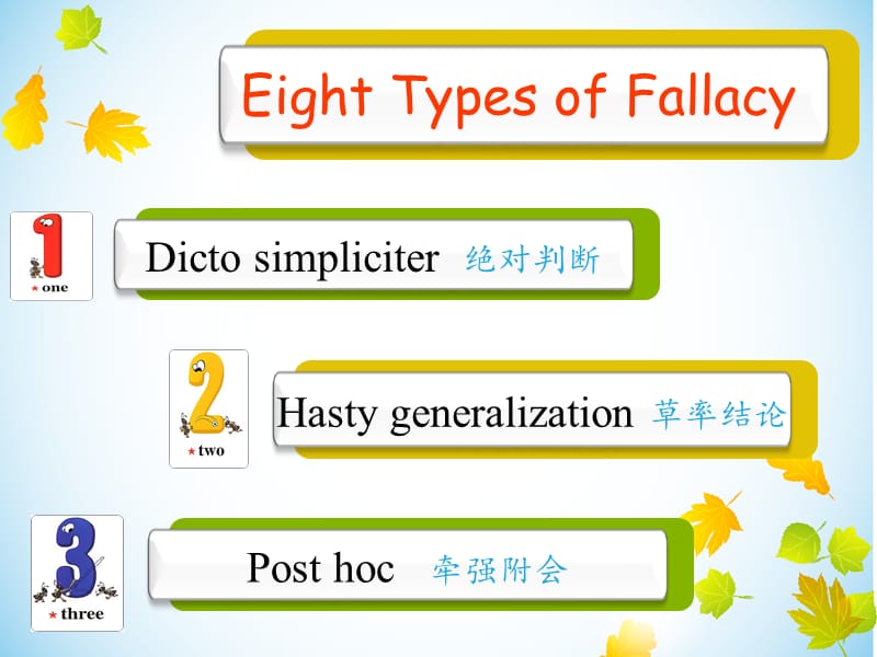 高英logicfallacy八大逻辑谬误.ppt_第2页