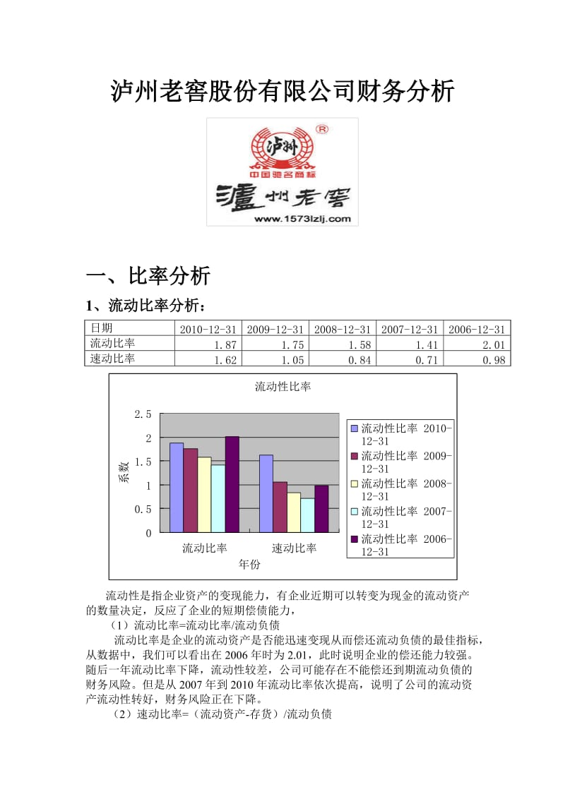 泸州老窖06-10流动比率个分析.doc_第1页