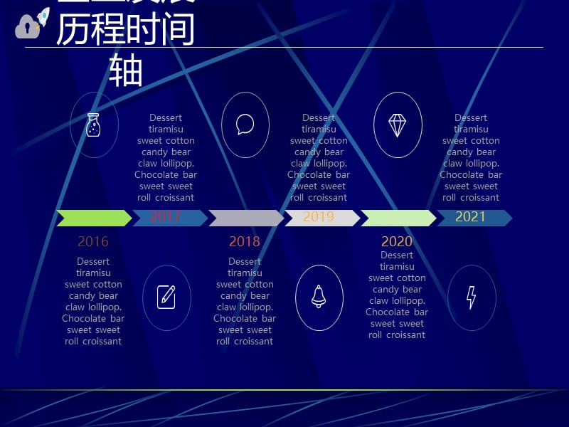 简约扁平风企业发生历程时间轴图表PPT模板.ppt_第3页