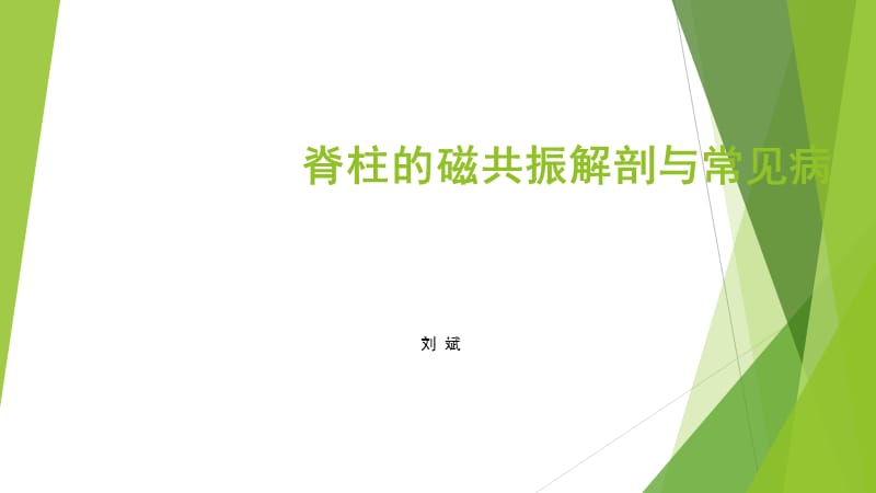 脊柱MR解剖与脊髓常见疾病.ppt_第1页