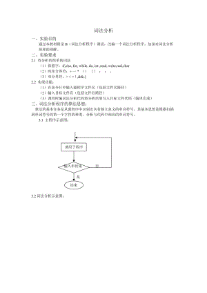 词法分析实验报告(含代码).doc