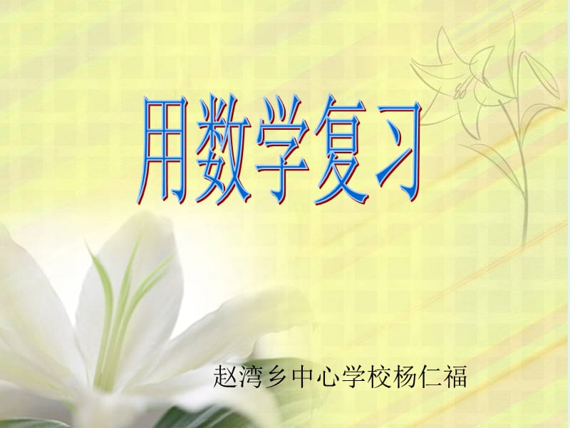 用数学复习1.ppt_第1页