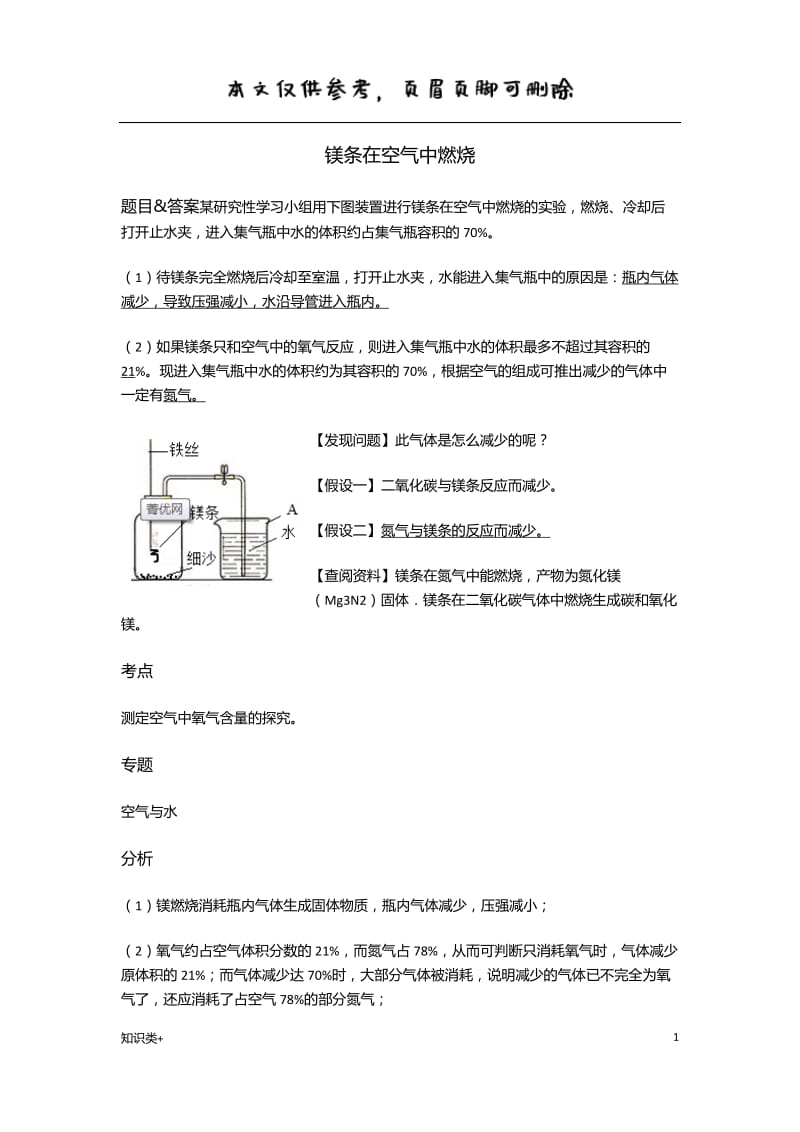 镁条在空气中燃烧[学习资料].doc_第1页