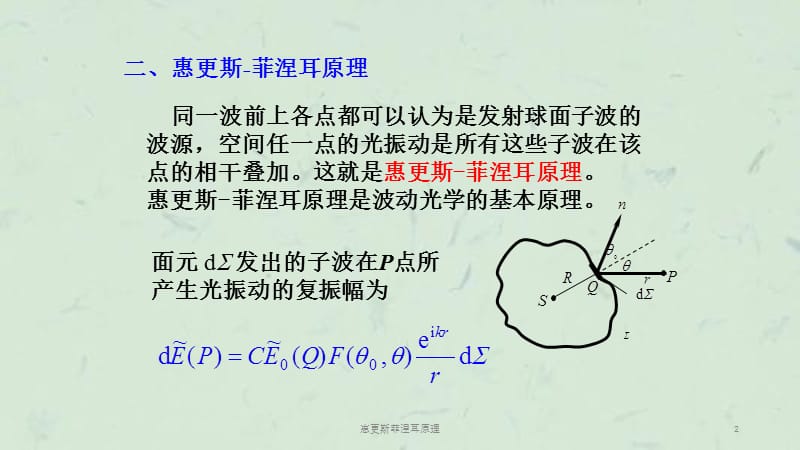 惠更斯菲涅耳原理课件.ppt_第2页