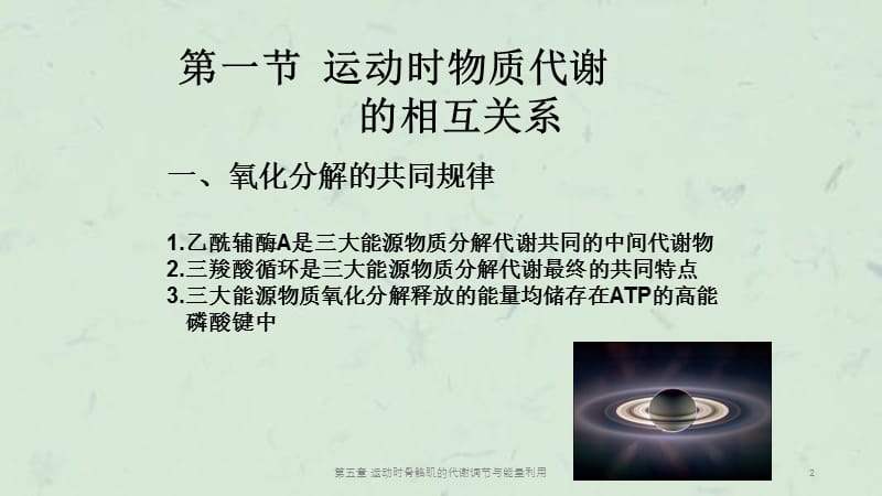 第五章 运动时骨骼肌的代谢调节与能量利用课件.ppt_第2页