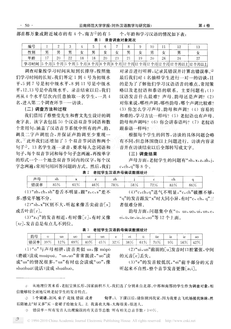 老挝学生语音偏误分析及与泰国学生的比较_单韵鸣.pdf_第2页