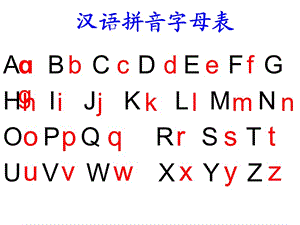 汉语拼音字母表PPT.ppt